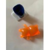 3 Muñecos Panditas Plak Figura Anaranjada Modelo Basketball (Usado)