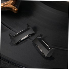 LABRIMP 1pc Leather Watch Clasp Connector for Gear Easy to Install Buckle Clip Stylish Accessory for Smartwatches Black