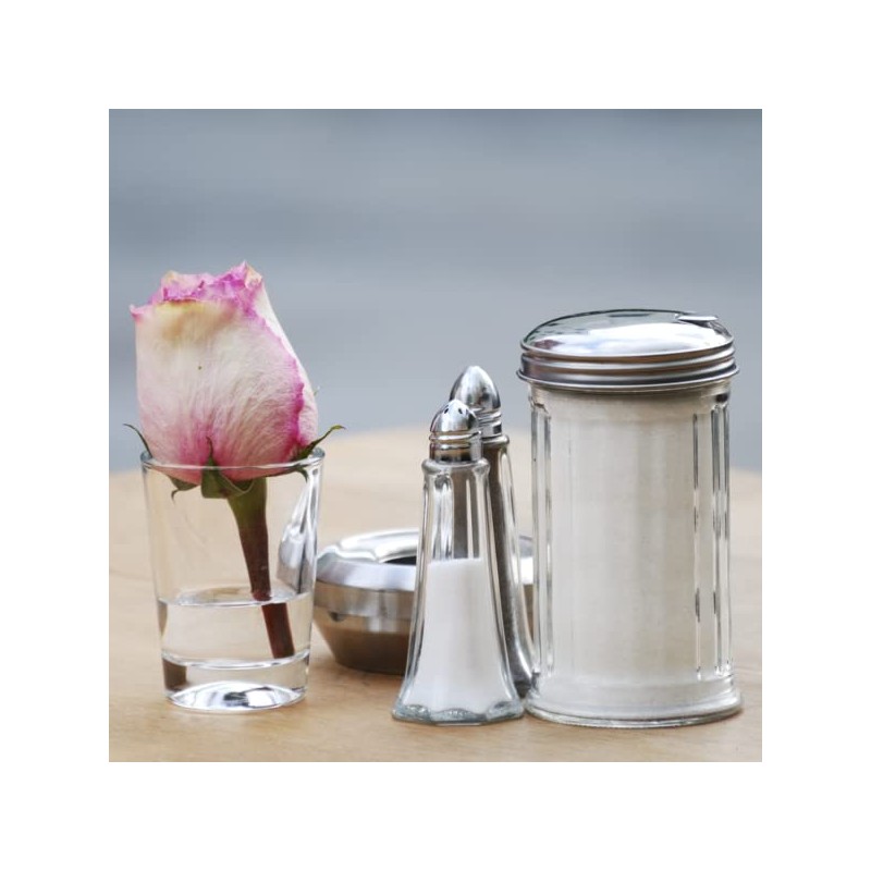 Tebery 4 Pack Sugar Shaker Dispenser Airtight, 12 Oz Thick