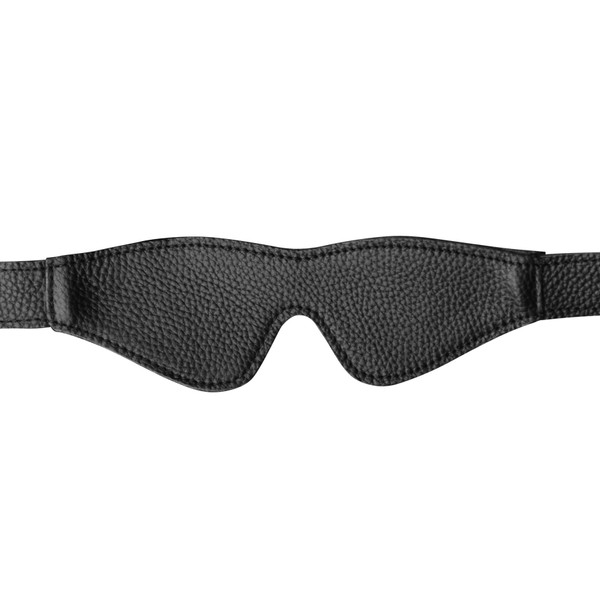 Greygasms Onyx Leather Blindfold