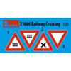 MiniArt 35666 1:35 Diorama Set Railway Crossing with Barriers -