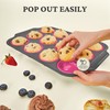 BRONYPRO Silicone Muffin Pans for Baking with Metal Frame, Egg