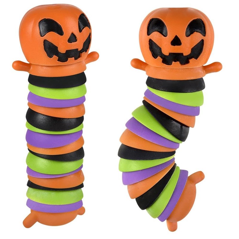Rhode Island Novelty 5.5" Wiggle Sensory Jack O Lantern 12ct