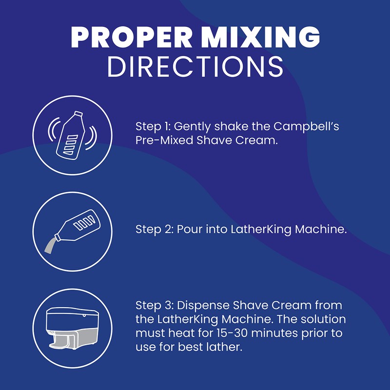 Campbell's Pre-Mixed Shave Cream 64oz/Half Gallon