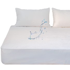 Waterproof RV King Mattress Protector for 72 x 80 or 70x80 Narrow King Bed Soft Quiet Soft Bamboo Viscose Terry Fitted Matress Cover