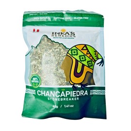 Inka Chanca piedra, natural herbs, stonebreaker, 100% natural, kidneys support 40 Grs