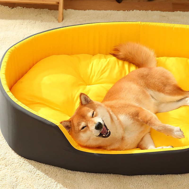 Pet Nest Bed Large Space Soft Comfortable Warm Pet Sleeping