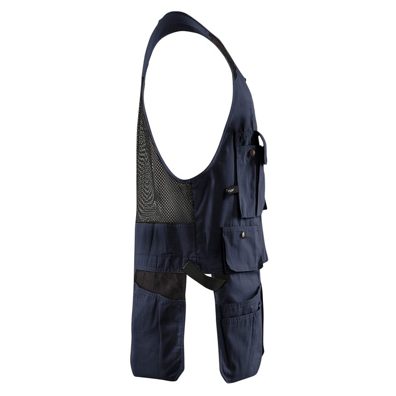 Blaklader Men's Ripstop Kangaroo Mesh Work Vest with Utility Pockets,