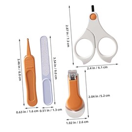 Generic 4pcs Newborn Nail Care: Baby Nail Clippers with Infant Fingernail Trimmer Kit Baby Grooming Kit for Boys and Girls Home Travel