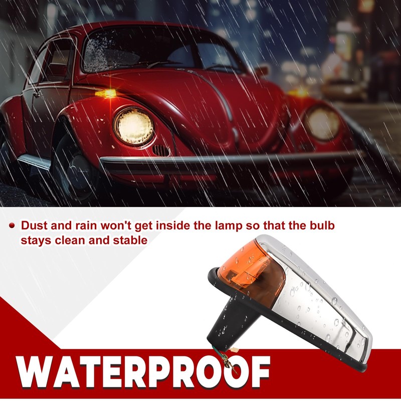 HECASA Turn Signal Light Assembly Compatible with 1970-1979 VW BUG