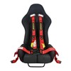 Wuidail 4 Point Harness Seat Belt with 2 Inch Padding