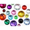 30mm Flat Back Round Acrylic Rhinestones Plastic Circle Gems for