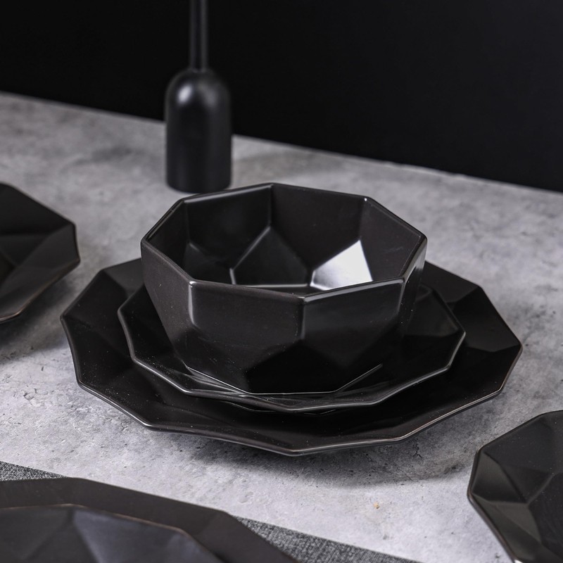 Stone Lain Jamie Porcelain Dinnerware Set, 16-Piece Service For 4,