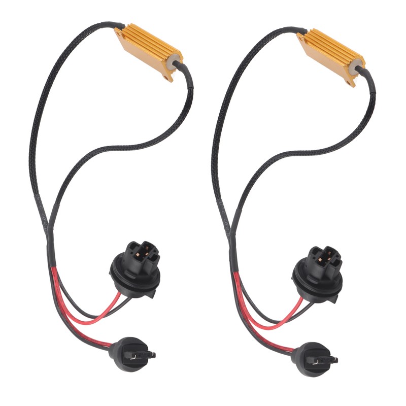 7440 T20 50W8RJ Hyper Flash Fix Error Free Wiring Adapters