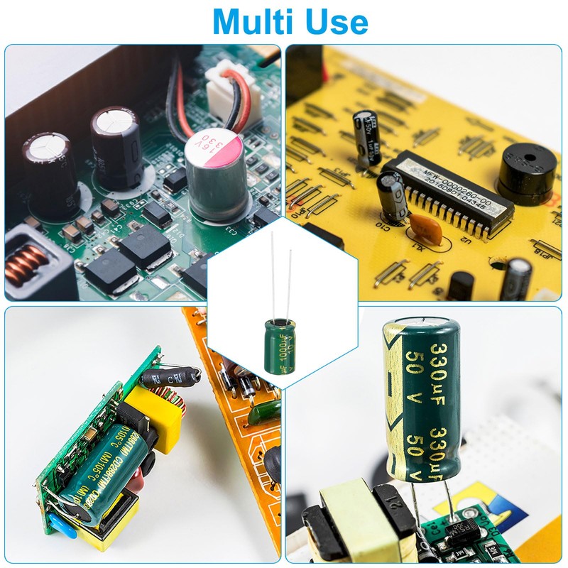 PATIKIL 10V 1000uF Electrolytic Capacitors, 6Pcs 8x12mm Aluminum High Frequency