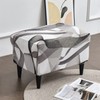 Eco-Ancheng Stretch Ottoman Cover Rectangular Storage Ottoman Slipcover Footrest Stool
