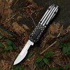 Automatic Utility Knife,All Metal Construction Carbon Stainless Steel Blade,EDC Push