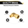 (10 Pack) FOSKAN 3/4"Press x 3/4"PEX Crimp Elbow,Brass Press Fitting,Connection