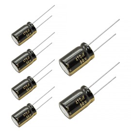 6pcs Panasonic FM Series Electrolytic Capacitors 50V 22-1000uf Ultra Low ESR (470uf)