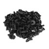 sourcingmap 100pcs 30mm Long Plastic Push Fasteners Rivets Clips 20mm