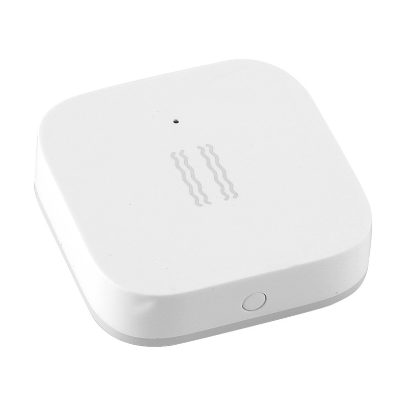 Smart Vibration Sensor ZigBee Shock Sensor for Home Safety White