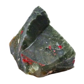African Bloodstone Raw Crystals and Healing Stones, Natural Rocks for Tumbling and DIY Raw Stones and Crystals (1 lb)
