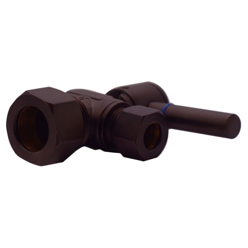 Westbrass 1/4-Turn Lever Handle Angle Stop, 5/8" OD x 3/8"