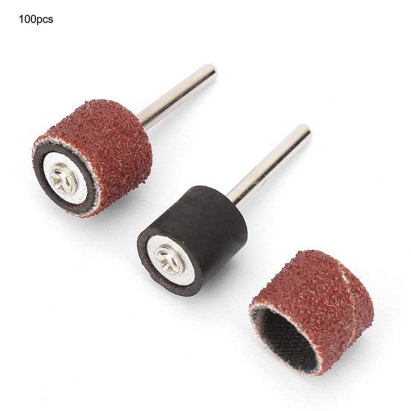 ASHATA 100 Pieces Sanding Drum Set 1/2 inch and 2