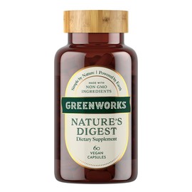 Greenworks Greenworks Nature's Digest - Advanced Daily Digestive Support for A Healthy Gut and Microbiome - Shelf Stable - Organic, Vegan, Non-GMO (60 Capsules)