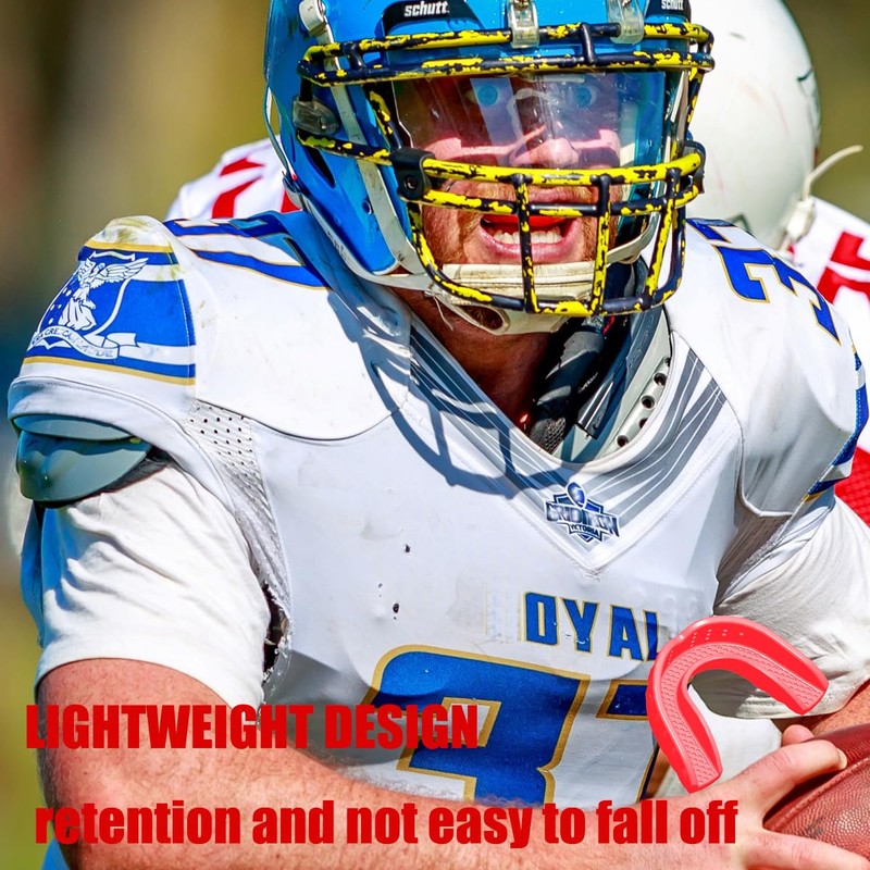Football Mouth Guard，Sports Mouthguard for Football，Boxing, Basketball,Wrestling, Includes Mouth Guard