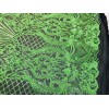 NEW CREATIONS FABRIC ANDFOAM INC NEON GREEN SEQUIN DAMASK DESIGN