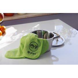 Glart (4444) 4 pieces Microfibre cloths 40 x 40 cm All-purpose cloths Drying cloths Kitchen cloths Cleaning cloths Household Kitchen WC Bathroom House Garden Office,Microfibre cloths instead of cotton