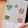 Christmas Advent Stickers, 1-24 Christmas Card Envelope Stickers, Sealing Stickers