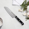 HENCKELS Solution Razor-Sharp Hollow Edge Santoku Knife 5.5 inch, German