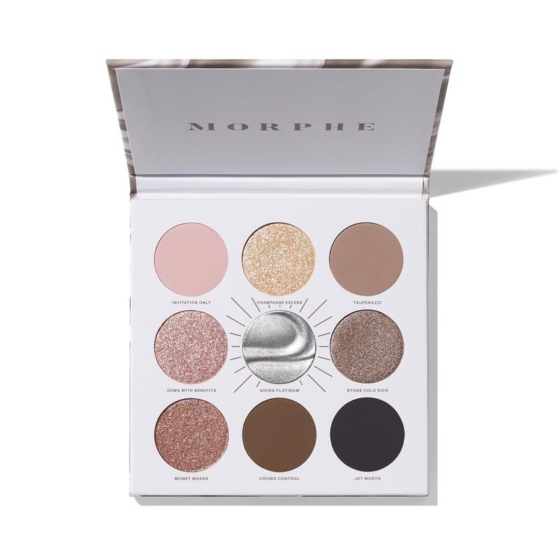 Morphe Rich & Foiled Artistry Palette, Eye Shadow Palette -