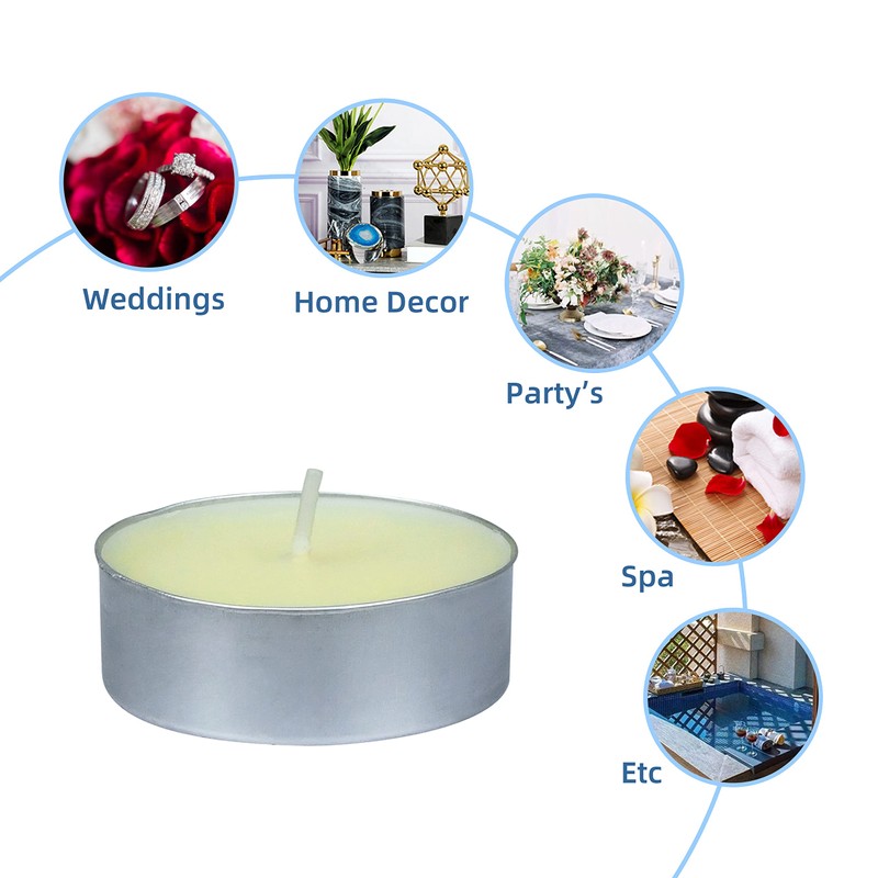 Mega Oversized Ivory Tealights (12pc/Box)