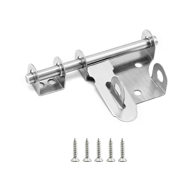 QWORK® Bolt Lock Gate Latch, gate Bolts for Wooden Gates,