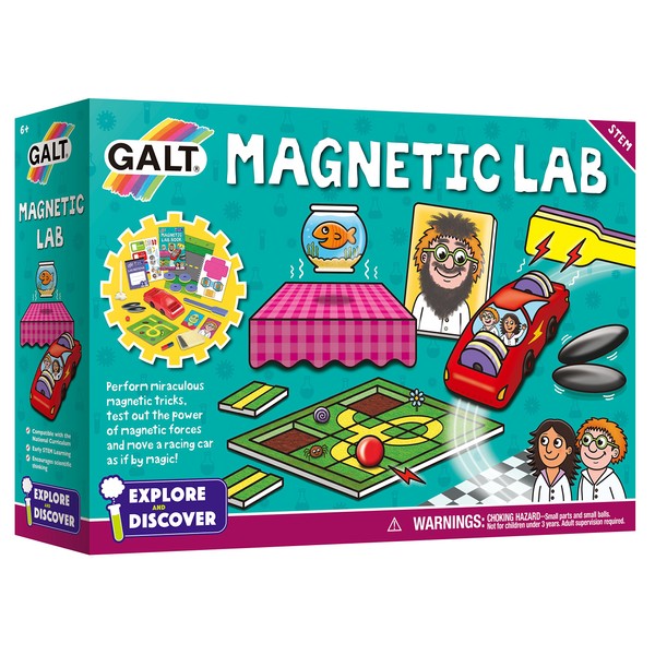 Galt Toys, Magnetic Lab, Science Kit for Kids, Ages 6+, Multicolor