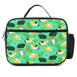 Betyiwling Guinea Pig Lunch Box Insulated Reusable Lunch Bag Tote Cooler for Women Men Boy Girl School Work Office Picnic