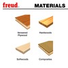 Freud 04-138: 11/16" (Dia.) Double Flute Straight Bit with 1/4"