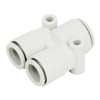 SK11 KQ2U10-12A One-Touch Pipe Fitting, Different Diameter Union Wy, Applicable