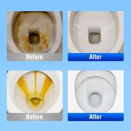 Pumice Stone Toilet Bowl Cleaning Brush - Superb for cleaning hard water rings, Calcium buildup and stains - Pumice Stone Toilet Cleaning Stick - for cleaning toilets, Bathrooms