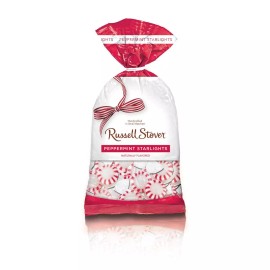 Russell Stover 0874P Peppermint Starlights Hard Candies 12 oz Bag