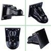 NovelBee 2-5/16" Flat Mount Trailer Coupler with Bolts Hardware,Black Powder