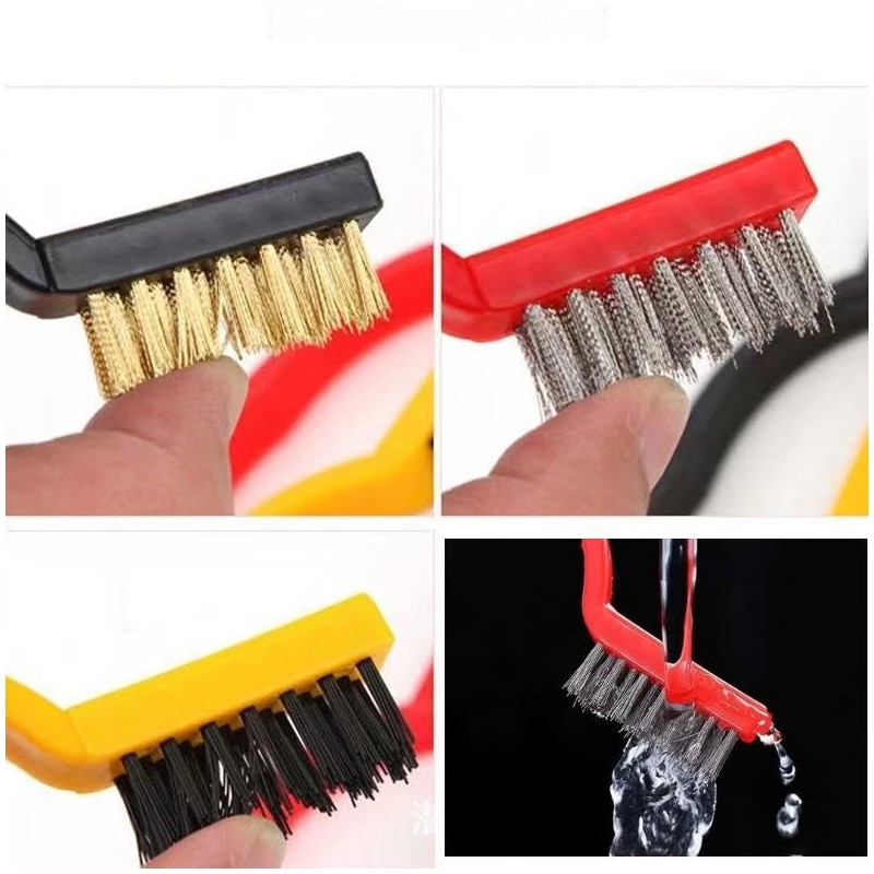 RQzaufania 6 Pack Grout Cleaning Brushes with Hard Bristles, Multifunctional