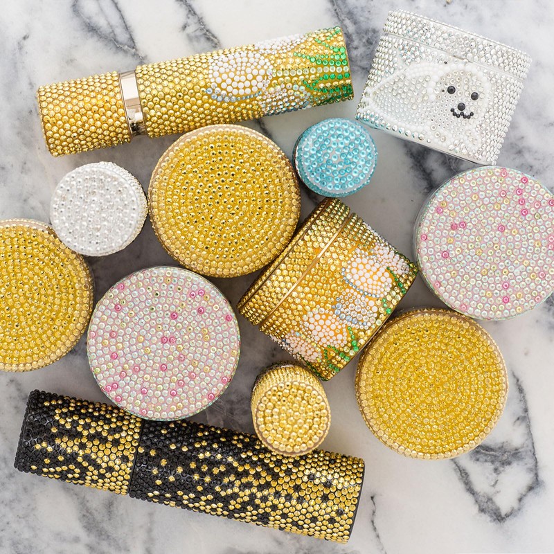 DECORA 325 Gold Diamante Stick on Rhinestone Stickers Gems Cards