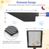 JAMIEWIN Extendable Cat Litter Scoop, Long Handle Litter Sifting Shovel,