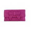 LONI Cute Faux Suede Clutch Shoulder Bow Bag