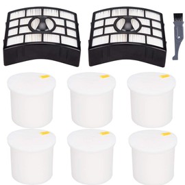 I clean Replacement Shark NV650 Filters, Compatible with Shark Rotator Pro Lift-Away NV650 NV752 NV751 NV651 NV652,APEX AX950, AX952 Vacuum Cleaner Parts,Parts # XFF650 & XHF650