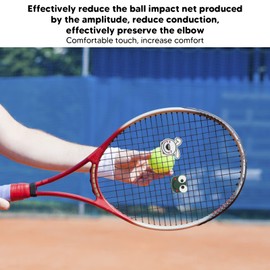 Amortiguador de Raqueta de Tenis, amortiguadores de Tenis Patrón de Dibujos Animados Gel de sílice Absorción de Golpes para Deportes (Rana 2,2 cm/0,9 Pulgadas Conejo 2,8 cm/1,1)